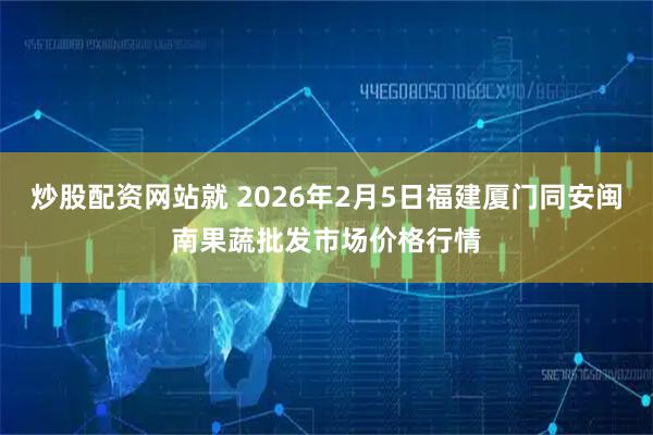 炒股配资网站就 2026年2月5日福建厦门同安闽南果蔬批发市场价格行情