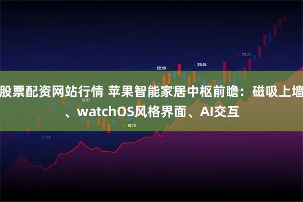 股票配资网站行情 苹果智能家居中枢前瞻:磁吸上墙、watchOS风格界面、AI交互